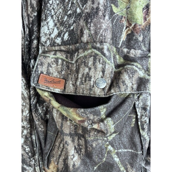 WOOLRICH Size Large Mens Reversible Realtree Camo Thermore Bomber Jacket - Picture 2 of 9